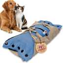 Cocoon - Eco-Friendly Pet Burial & Cremation Ceremony Kit (Premium Wool) - Casket for Dogs and Cats (Choose Size & Color) (Small, Light Blue)