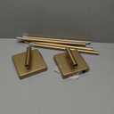 2 Pack Wall Sconces Battery Operated, Wall Sconces 3000K-6000K Dimmable Rechargeable Wall Sconce with Remote Control, 350Rotate LED Wireless Wall Lights for Living Room, Hallway, Bedroom(Gold)