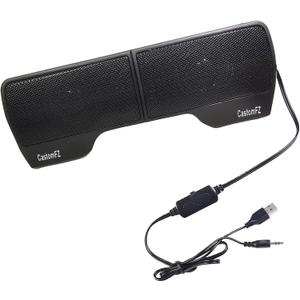 Computer Speakers Desktop PC Speakers for Monitor, Music Speaker with Wired Handy Volume Control for Computers, Tablets TV, PC, Laptop, Black