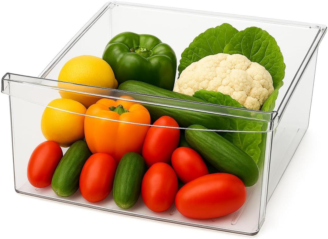 Smart Choice 241969607 Crisper Drawer Bin for Refrigerator Freezer - Clear, Frigidaire Drawer Replacement for 241969601 241969602 241969603 241969606, Fits Select Refrigerator Models