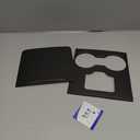 Real Carbon Fiber Center Console Wrap Kit for Tesla Model Y 2021-2024 & Model 3 2021-2023 | 2PCS OEM Style Interior Trim Cover | Adhesive Upgrade Set