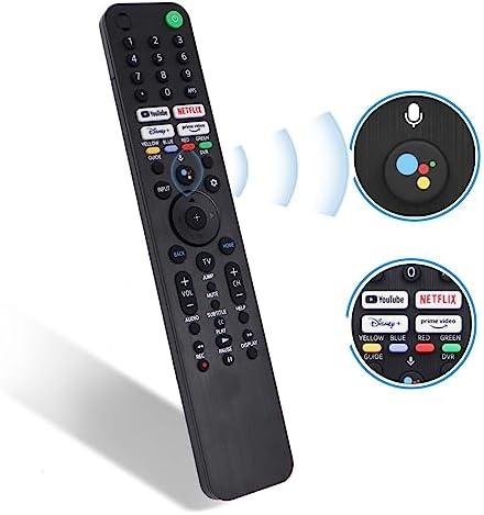 RMF-TX520U for Sony Smart TV & Bravia TV with Voice Control - Replacement Remote for Sony 2019-2023 XBR/KD/XR Series, X80J, X85J, X90J, A80J etc - 1 Year 