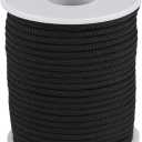 Braided Nylon Twine Cord Thread String for Necklace Bracelet Jewelry Making Crafting Accessories (2.8mm-65feet, Black)
