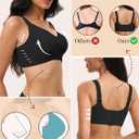 Women's Seamless Wireless Bras No Underwire Push Up Bra Stylish Hollow Out Bralette Full Coverage T Shirt Bra (Black, M)