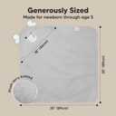 KeaBabies Hooded Baby Towel for Newborn - Viscose Derived from Bamboo Large Baby Bath Towels with Hood for Boys, Girls, Toddler, Extra Absorbent & Soft Newborn Bath Essentials (Elephant, Regular)