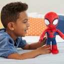 Mattel Marvel Plush Talkers Soft Toy, 11.75-Inch Spider-Man Figure with 10 Sounds & Phrases