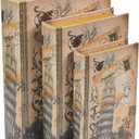 Book Safe – 3-Pack Fake Hollow Books, Hollowed Out Decorative Faux Books with Secret Hidden Compartment Box for Storage – Hide Jewelry, Money, Valuables, and More, Leaning Tower of Pisa Design