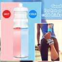 Tessco 24 Pack 25 oz Sports Water Bottles Plastic Reusable Water Bottles, Pull Top Leakproof Drink Spout for DIY Customization Fitness Hiking Cycling Gym Workout Business