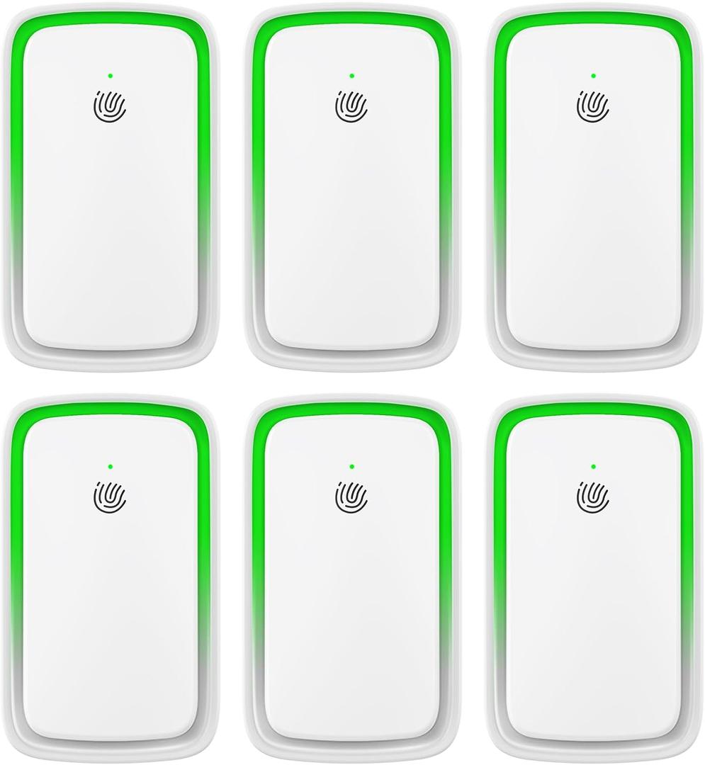 2025 Air Ionizer Purifier for Home Negative Ion Air Purifier Plug In Quiet Air Cleaner with Nightlight for Bedroom, Office, Kitchen, Portable Air Filter Odor, Smoke Dust, Pets (6)