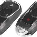 X AUTOHAUX 2pcs 315MHz HYQ4AA Replacement Keyless Entry Remote Car Key Fob for Buick Encore 2017-2020 4 Key Button Proximity Smart Key 13508417