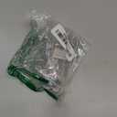 Sanitized Stainless Steel Metal Table Tent Sign - 3" x 1-1/2" - Table Top Setting for Restaurants, Catering Businesses, Business. Great for Wedding, Banquet, Buffet, Party, Events, To Label Sanitized