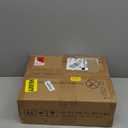 Furnulem Night Stand, Tall Nightstand with 4-Tier Shelves, 2 Fabric Drawers and Light Tube, Bed Side Tables with Charging Station, Bedside Table for Bedroom, Office, Black Oak | 4-Tier Shelves, 2 Fabric Drawers, Light Tube, Bed Side Tables, Charging Station, Bedside Table