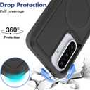 Dionsibei Designed for Samsung Galaxy A36 5G Case 2 in 1 Military Grade Drop Heavy Duty Rugged Shockproof Protective Cover Case for Galaxy A36 5G Phone Case (Black)