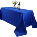 Waysle Large Royal Blue Rectangle 90 x 156 Inch Tablecloth - 8ft Washable Polyester Tablecloths - Perfect for Wedding, Restaurant, Party, Dinning, Banquet Decoration