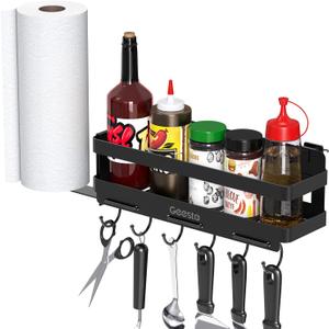 Geesta Upgraded Griddle Caddy for 28"/36" Blackstone Griddles, BBQ Accessories Storage Box with Paper Towel Holder