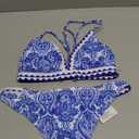 BIKINX Womens Swimsuits Thong Bikini Sets for Women Triangle Two Piece Bathing Suits Tie Back Swim Top, XS