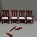 Dollhouse Miniature Dining Room Set