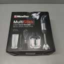 Mueller Multistick 800W 4-in-1 Immersion Blender Handheld, 12 Speed Hand Mixer - Turbo Boost, Heaviest Duty Copper Motor, Titanium Blades Hand Blender, Milk Frother Wand, Whisk, Beaker, Chopper, Grey 