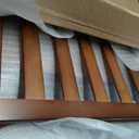 Fully Assembled Bamboo Luggage Rack, Walnut Folding Suitcase Stand with Shoe Shelf, Heavy-Duty Luggage Holder for Guest Room Must Haves, Bedroom, Hotel, 1 Pack