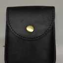 Genuine Leather Playing Card Case, Single Deck Playing Card BoxLeather Pouch Multipurpose with Belt Clip for Carrying Cards Small Tools Storage (Black)