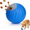 BABORUI Interactive Dog Toys, Adjustable Treat Dispensing Dog Toys Ball, Automatic Dog Puzzle Toy to Keep Them Busy, Enrichment Toy for Small Medium Large Dogs