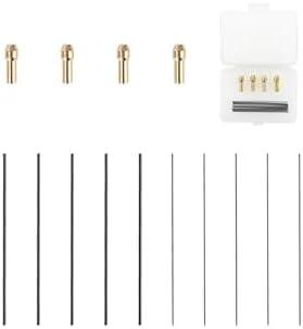 Tig Welding Tungsten Electrodes Set with 4 Wedge Collet Adapter and 0.5mm 1mm Diameter Filler Rods for Jewelry Making Metalwork DIY Repair