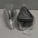 50 Pack Cake Slice Containers, Clear Plastic Cheesecake Containers Disposable Take Out Containers Individual Single Cupcake Cake Pie Slice Boxes with Lids & Stickers for Pies Snack Dessert (Black)