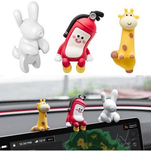 3PCS for Tesla Model Y 2026 Dog Mode Mini Screen Decoration Ornament Funny Decors Compatible with 2017-2026 Tesla Modle 3 and New Modle Y Juniper Accessories