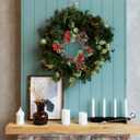 6Pcs Red Berry Artificial Wreath, Valentines Day Wreath,Red Berries for Valentines Day Wedding Festival Decor Indoor Outdoor, Winter Holiday Home Decor