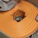 Pool Backwash Hose 100 FT x 2" - Heavy Duty Pool Pump Drain Hose PVC above Ground Pool Hoses, Sump Pump Discharge & Sand Filter Drainage, with Clamp (Orange)