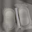 Foraineam 10 Pack White Ramekins, Porcelain Souffle Dishes, Oval Crème Brulée Ramekins for Baking, 6 Ounce Dessert Bowls Set for Soufflé, Pudding, Quiche, Snack, Custard, Dishwasher and Oven Safe