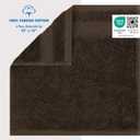 Cotton Paradise 100% Cotton Turkish Towel Set, Soft Absorbent Quick Dry, 4 Piece Washcloth Set, Chocolate Brown