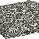 Arden Indoor/Outdoor Seat Or Rocking Chair Cushion, 19 x 18, Water Repellent, Rain Proof, Fade Resistant Cushion for Rocking Or Dining Chairs Black Aurora Damask