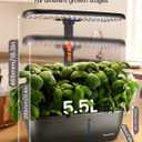 MG-15 Hydroponic Growing System Kits, Smart Indoor Garden with 24W Grow LED Light Full Spectrum, 15 Pods Herb Garden Planter Indoor Gardening for Gifts, Kitchen