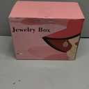 Jewelry Box Organizer, Solid Wood Jewelry Boxes for Women for Storage & Display Necklace Ring Earring Bracelet, Rustic Style Jewelry Organizer Box for Women Gifts (Carbonized Brown)