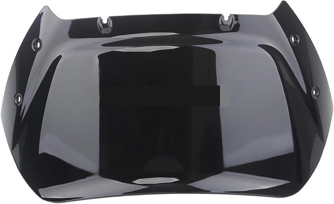 Compatible with Harley Road Glide CVO ST FLTRXSTSE 2024 -Later Motorcycle Accessory Smoke 10" Fairing Windshield Windscreen ABS Plastic (Black)