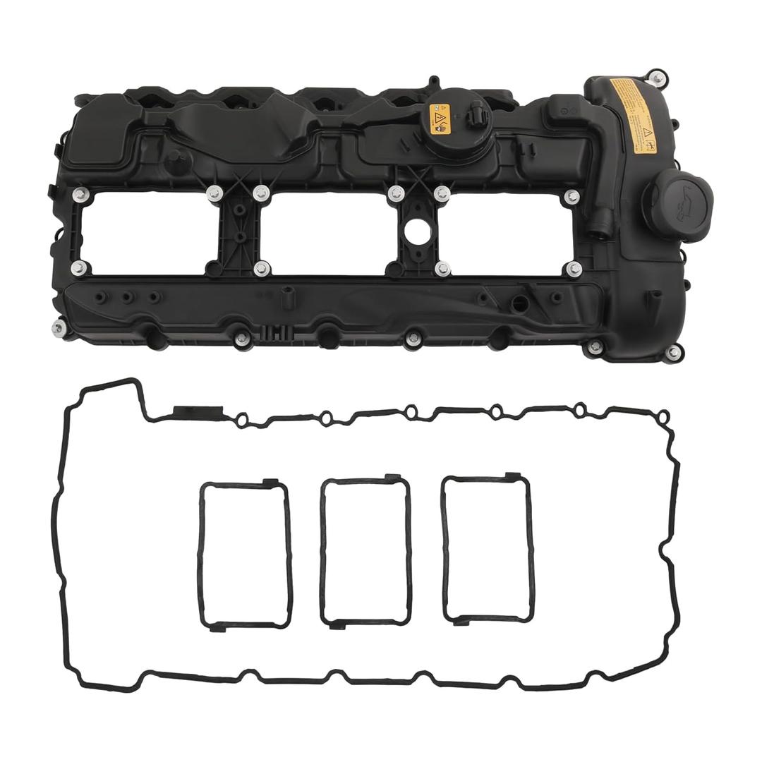 JDMSPEED New Engine Valve Cover with Gasket 11127570292 Replacement for BMW 335i 535i 2010-2017, 740i 740Li 2013-2015, X3 X5 X6 2011-2019 3.0L 264937 7570292 11-12-7-570-292 N55