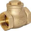 Eastman Brass Swing Check Valve, 2 Inch IPS, Brass Plumbing Fitting, 20431LF