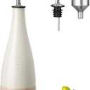 vancasso 16 Oz Ceramic Olive Oil Dispenser Bottle, Bottle Dispenser with Spout and Funnel for Kitchen,Suitable for Oil, Vinegar, Coffee Syrups & Other LiquidsCream