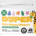 DYPER Pack of 2 Baby Diapers Size 4 (48 Count) 22-37 lbs Plant-Based