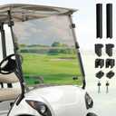 Panglong Golf Cart Tinted Windshield for Yamaha G29 Model-Foldable, Anti-UV and Impact Resistant Golf Cart Windshield, Suitable for 2007-2016 Yamaha Drive/G29 Model