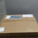 Under Desk Elliptical Machine, Electric Elliptical Leg Exerciser for Seniors with 12 Adjustable, Portable Quiet Elliptical Exercise Machine, Seated Pedal Exerciser with Remote Control (Orange)