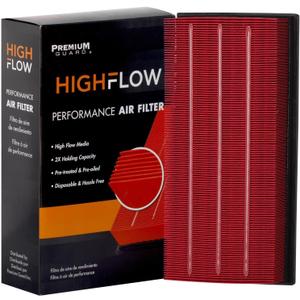 HIGHFLOW High Performance, Pre-Oiled Disposable Engine Air Filter PA9918X | Fits 2017-2025 Land Rover Discovery, 2014-2022 Range Rover Sport, 2010-2022 Range Rover, 2010-2013 LR4