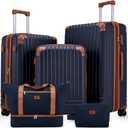 KUNEL Luggage Sets 5 Piece, Hardshell Expandable Suitcase, 20/24/28inch
