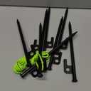 8 Pack Tent Stakes Heavy Duty Metal Tent Pegs for Camping Steel Tent Stakes 8 inch Unbreakable and Inflexible