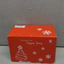 CT CRAFT LLC Red Snowflake Christmas Tree Topper Bow 11" with 4 Ribbon Streamers x 3 Yards Long Each for Holidy Elegant Fancy Home Décor Indoor