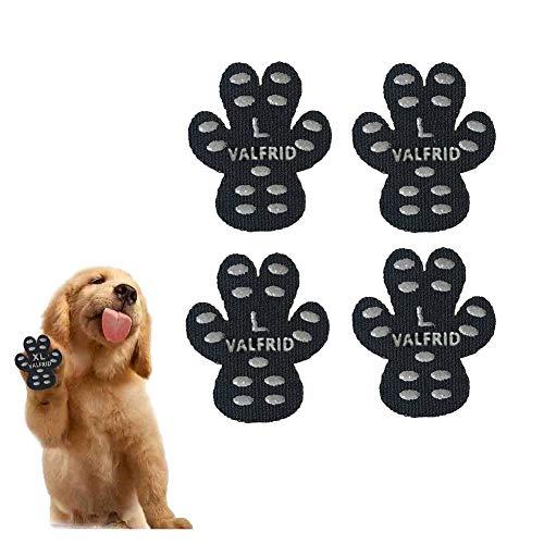 VALFRID Dog Paw Protector Anti-Slip Grips to Keeps Dogs from Slipping On Hardwood Floors,Disposable Self Adhesive Resistant Dog Shoes Booties Socks Replacement L 20 Pieces