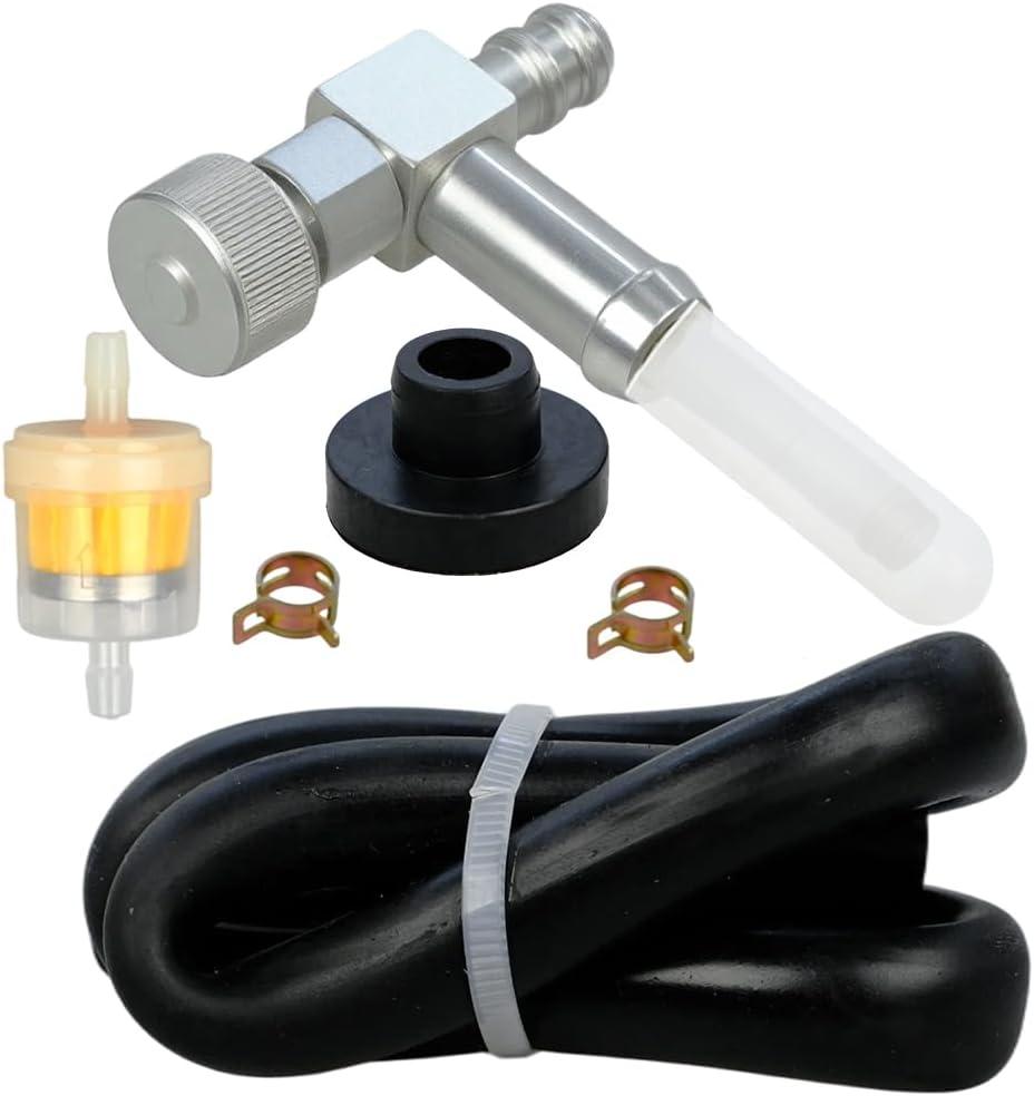 951-0171 Fuel Tank Shut Off Valve with Fuel line Filter Fuel Gas Tank Rubber Grommet Fit for Cole man Crafts man Generator, MTD Lawn Mower, 33/64" Fuel Tank Hole Replace 751-0171 735-0149