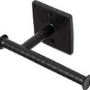 Monarch Abode Bathroom Toilet Paper Holder  7-inch Traditional Hand Hammered Metal Wall Mounted Matte Black Toilet Paper Holder, Wall Mount Organizer Decorative Tissue Holders for Bathroom