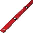 Aluminium Alloy Miter Bar Rail Runner Slider Table Saw Gauge Rod T-Slot Track Bar Rail Woodworking Tool for Jigs Fixtures Sleds Router Tables, 450mm, Red
